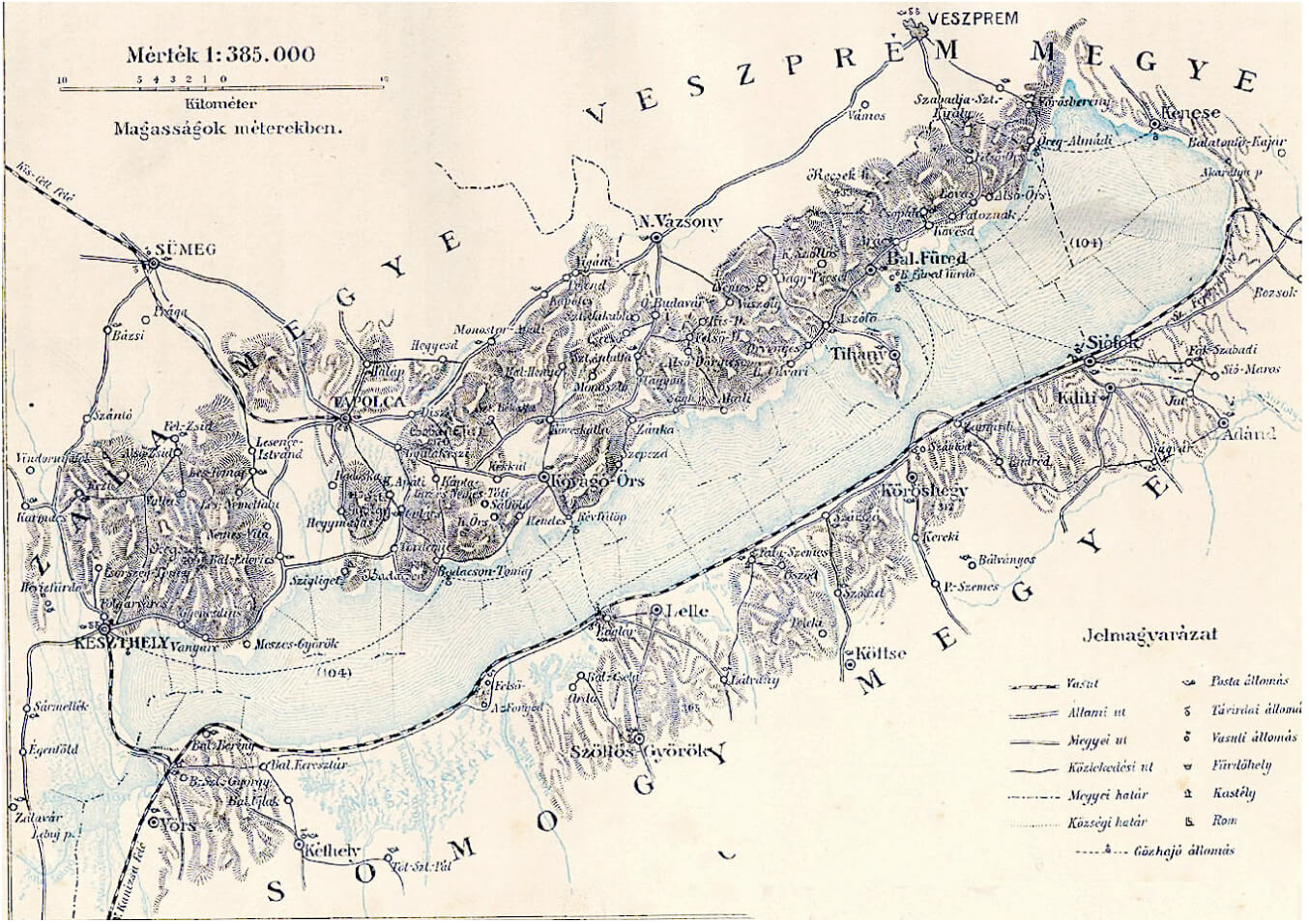 Lake Balaton map