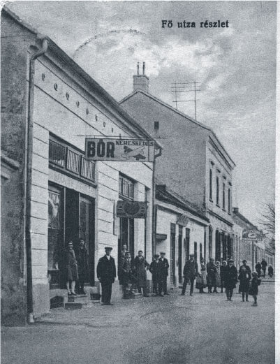 Marcali bar in downtown Marcali Hungary in 1928