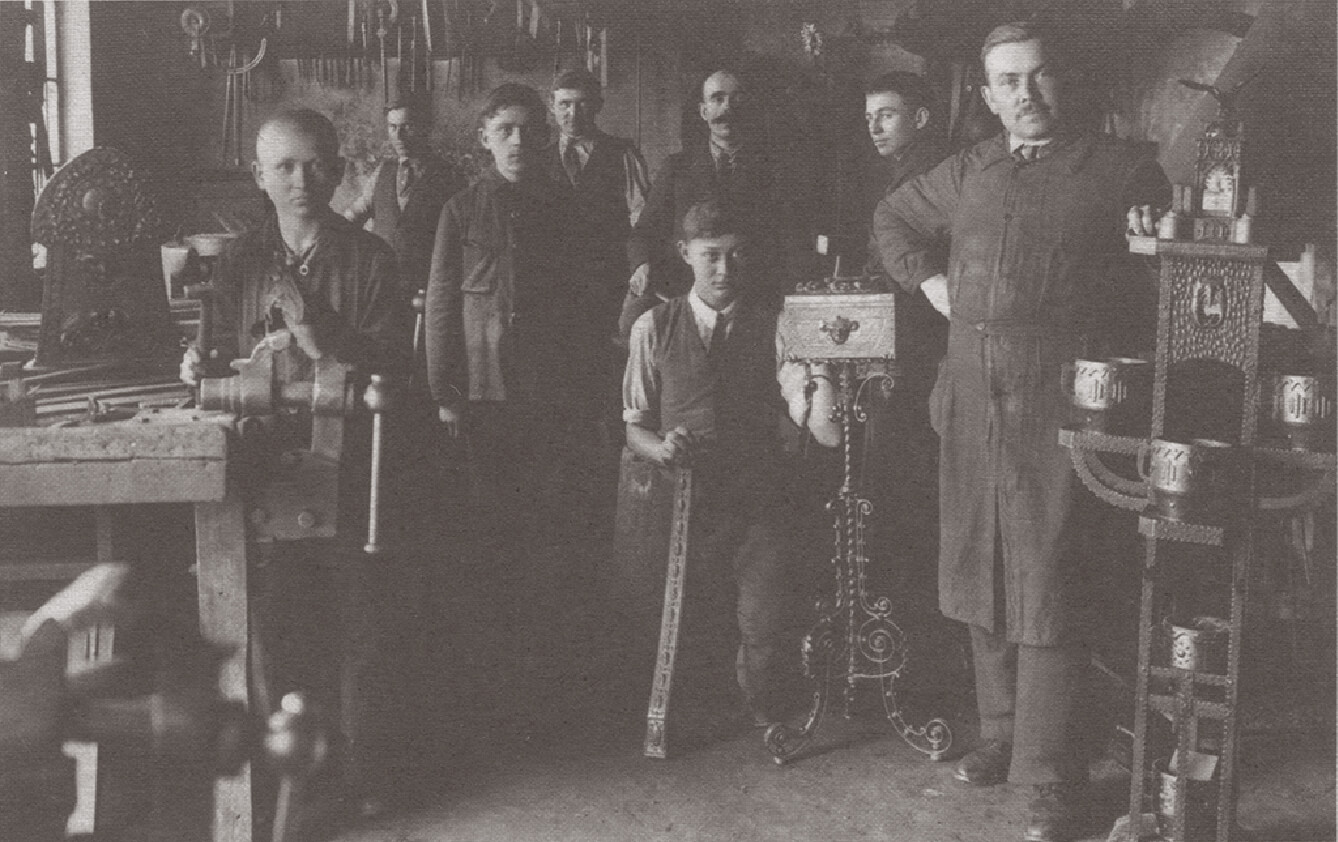 Workers in a workshop