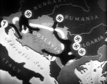 Graphic animation depicting Germany’s invasion of Yugoslavia in 1941