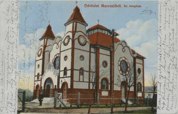 Synagogue in Marcali Hungary in 1916