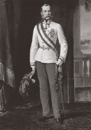Franz Joseph as a young man