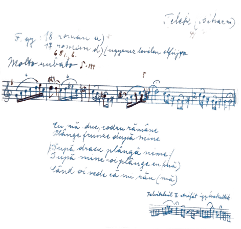 Béla Bartók music score