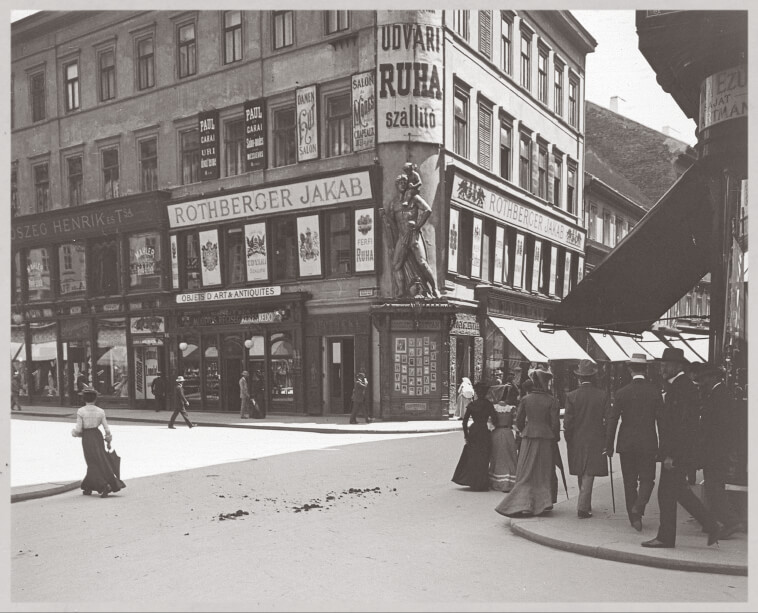 Budapest neighborhood around 1900