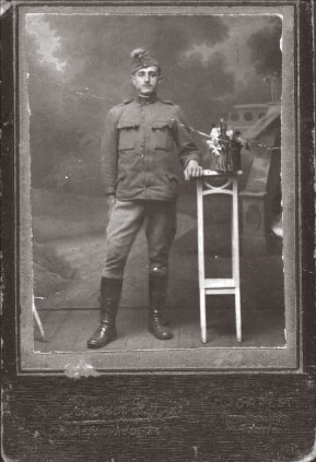 A Hungarian soldier in uniform before entering World War I