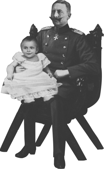Kaiser Wilhelm with his grandchildren