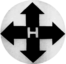 arrow cross, that spins in from the right