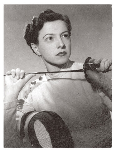 Hungarian fencing champion Ilona Elek around 1930