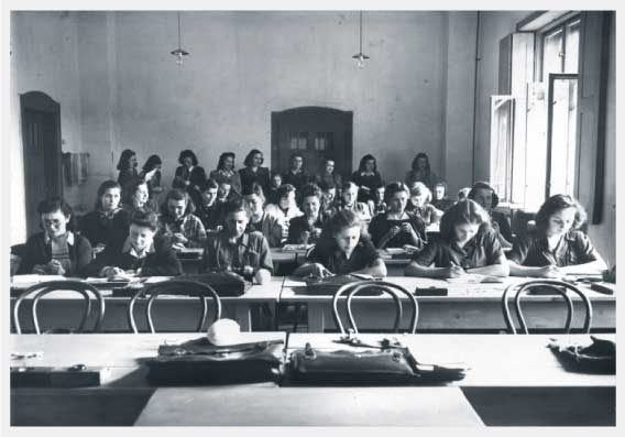 Hungarian girls in school