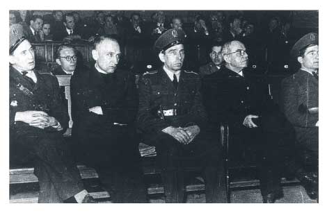 Cardinal József Mindszenty on trial in 1949
