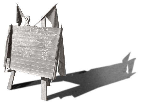 Grain delivery quota chart during Rákosi era 