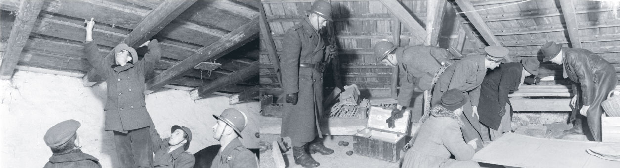 Farm search of a kulak farmer during the Rákosi era