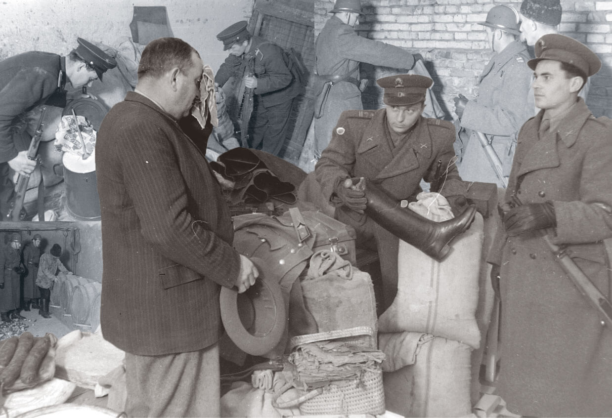 Farm search of a kulak farmer during the Rákosi era