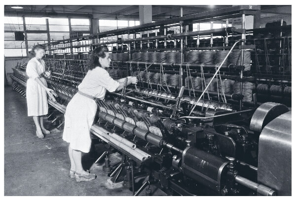 Woman factory worker in 1950s Hungary