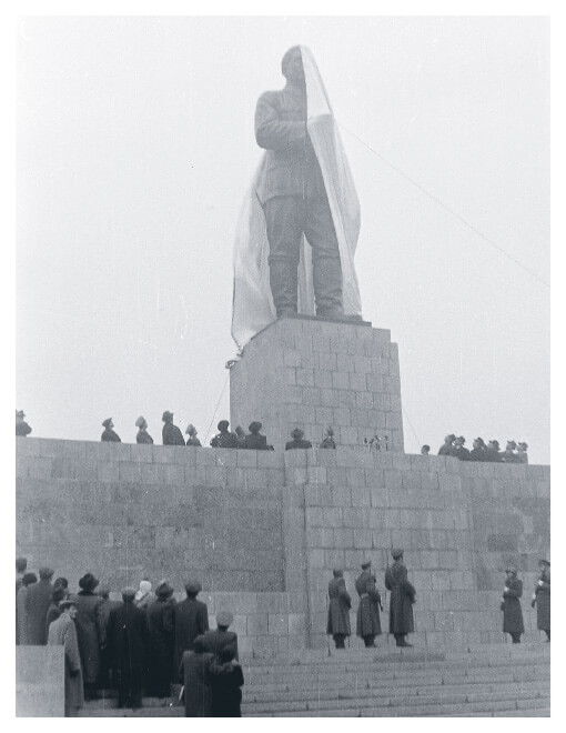 Stalin statue inauguration in Budapest in 1951