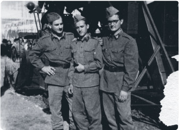 Gyula in military munkaszolgálat in Hungary in 1953