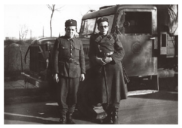 Gyula as a munkaszolgálat soldier in Hungary 1953