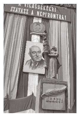 Mátyás Rákosi tribute in 1954