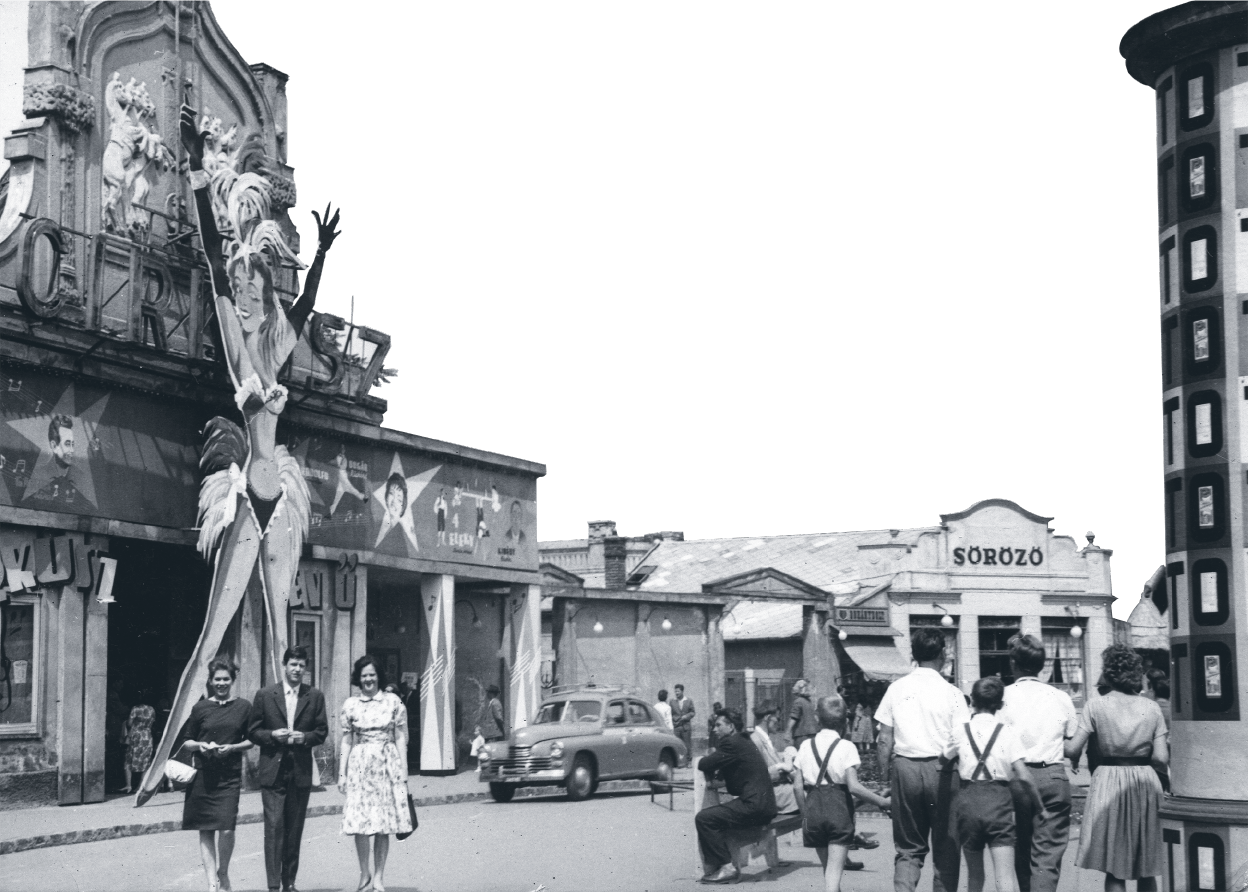 Outside the circus building in Városliget