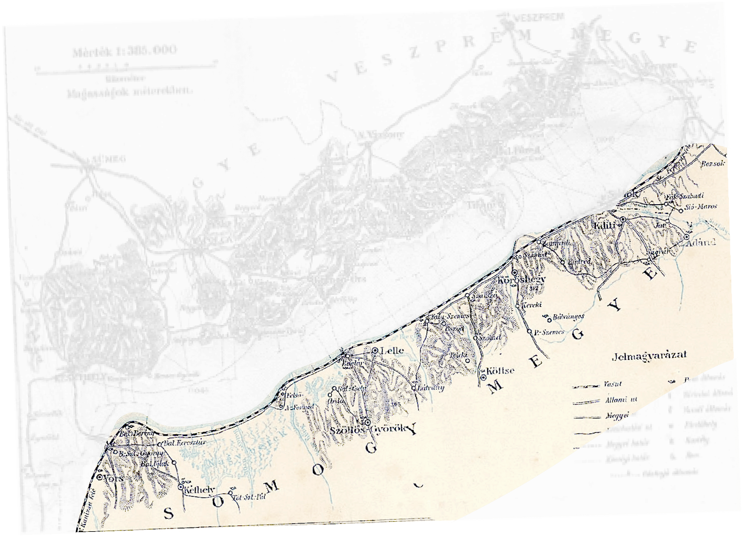 Map of Lake Balaton