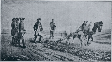 Joseph II plowing